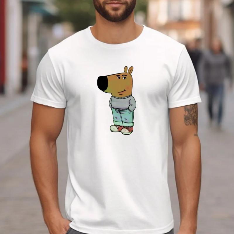 Just A Chill Guy Funny Meme Shirt, My New Character Chill Guy Dog That Lowkey Doesn't Give Meme Shirt, Unisex Short Sleeve Tee