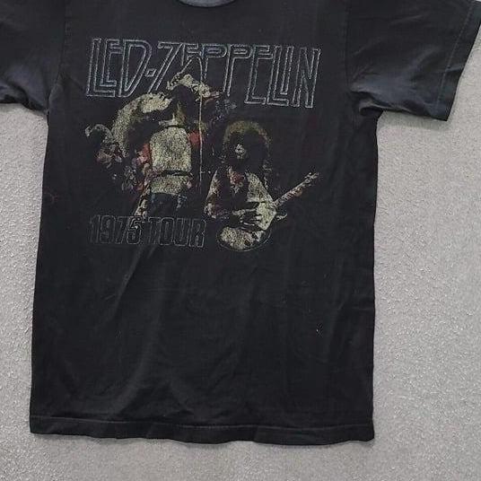Led Zeppelin Unisex T-shirt Tour Rock Band Graphic Tee Shirt Cotton Fabric