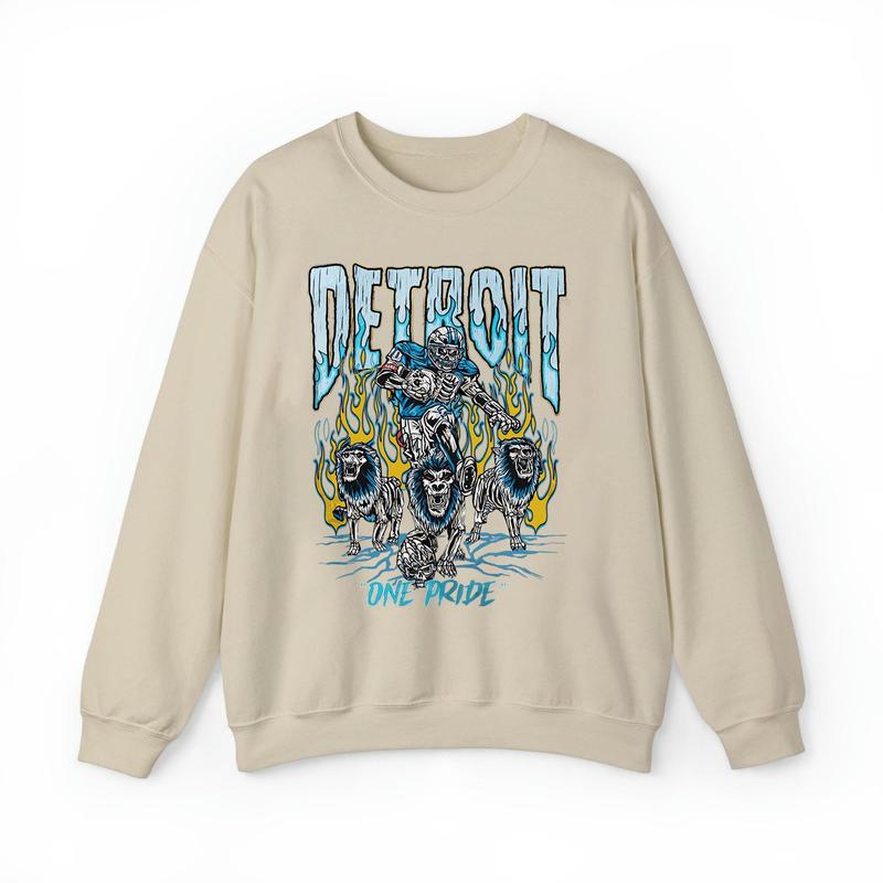 Detroit One Pride Sweatshirt, Skeleton Shirt, Vintage Design, Vintage Detroit Clothing, Cute Detroit Gift, Gift For Her Crewneck