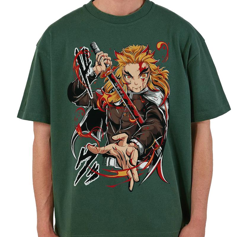 Rengoku Kyojuro t-shirt, Demon Slayer main characters shirt, Kimetsu No Yaiba t-shirt, anime sweatshirt hoodie, Tanjiro shirt, Rengoku t-shirt