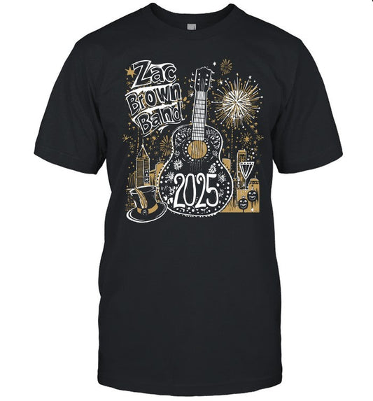 Limited Zac Brown Band New Years Eve 2025 Shirt