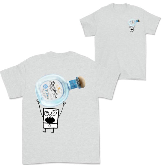 Doodlebob Don Julio Blanco Tequila  2 Sided T-Shirt, Funny Drinking T-Shirt, Summer T-Shirt, Full Color T-Shirt, Unisex T-Shirt, For Men, For Women, Gift For All Menswear Top