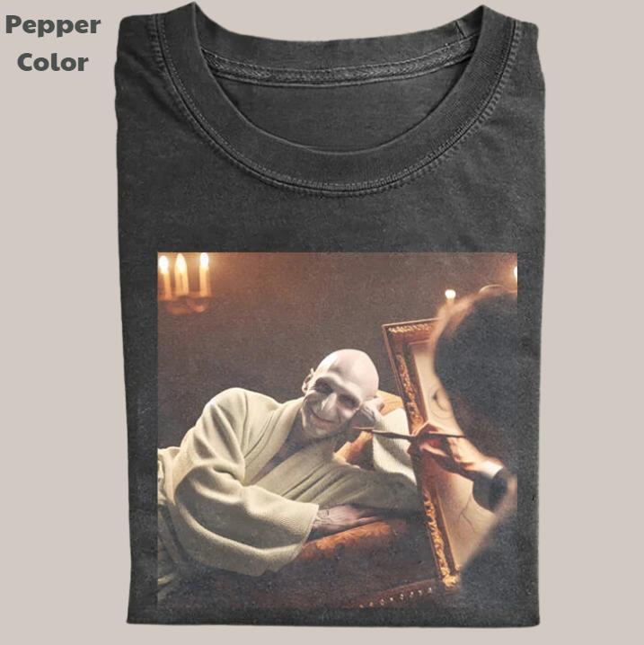 Harry Potter Vintage Tee, Harry Draws Voldemort T-Shirt, Movie Graphic Tee, Unisex Meme Cringe Funny Dumb Shirts, Menswear Womenswear Streetwear