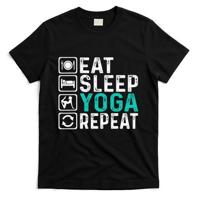 Eat Sleep Yoga Repeat Funny Yoga Lovers T-Shirt