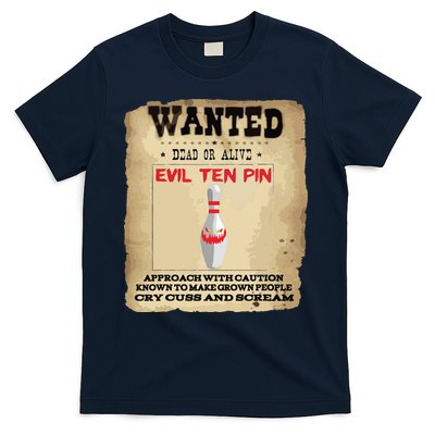 Evil Ten Pin 10 Funny Bowling T-Shirt