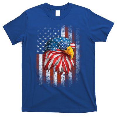 Funny 4th Of July Usa Flag American Patriotic Eagle Gift T-Shirt