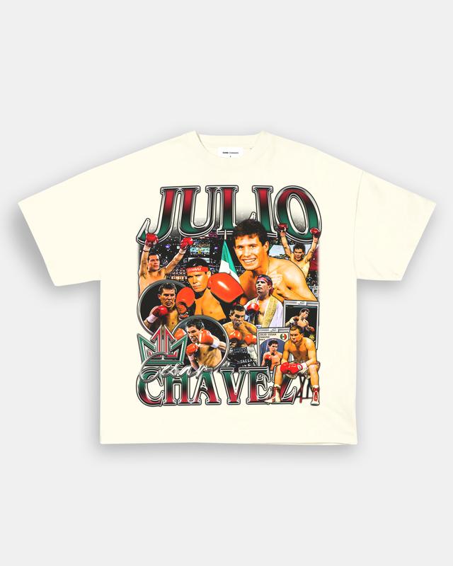 Julio Cesar Chavez Boxing Tee - Bold Sports Graphic Shirt, Vintage Athletic T-shirt for Boxing Enthusiasts, Iconic Crewneck Menswear Gift