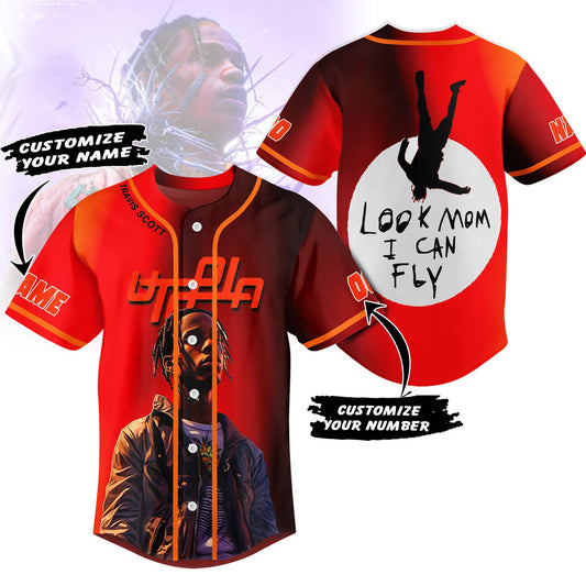 Fashionable Travis Scott Music Custom Baseball Jersey