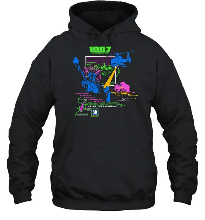 1997 New York City Is A Walled Maximum Security Hoodie