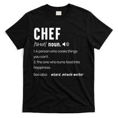 Funny Chef Description Culinary Cooking Baking Whisk Taker T-Shirt