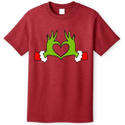 Funny Christmas Hands Making Heart Love Christmas T-Shirt