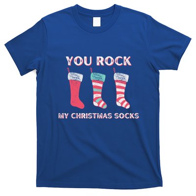 Funny Christmas LoverS Quotes Rock My Christmas Socks Gift T-Shirt