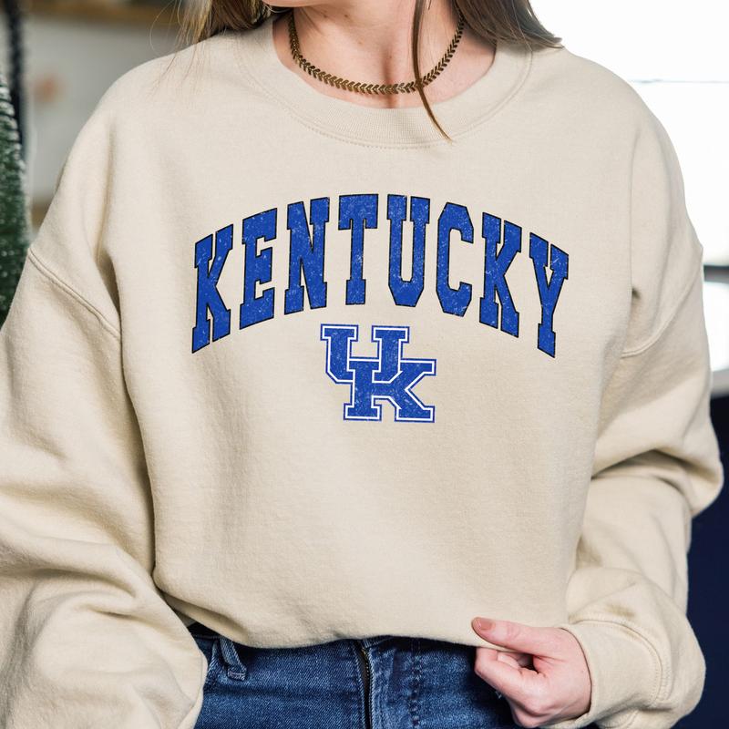 Kentucky Wildcats Vintage Football NCAA Trendy Sweatshirt, University of Kentucky Unisex Football NCAA Shirt, Gift For Men, Gift For Girls, Crewneck, Cotton, Sweaters, Pullover