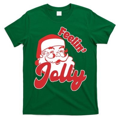 Feelin Jolly Santa Claus Christmas Holiday T-Shirt
