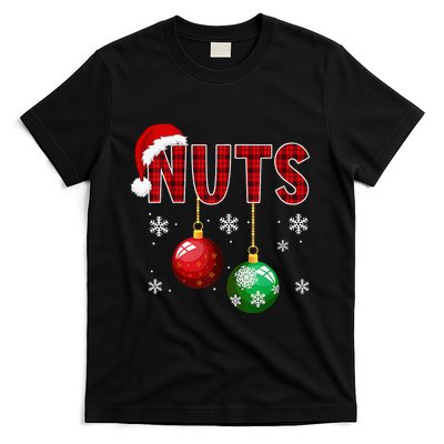Funny Matching Chestnuts Christmas Couples Nuts T-Shirt