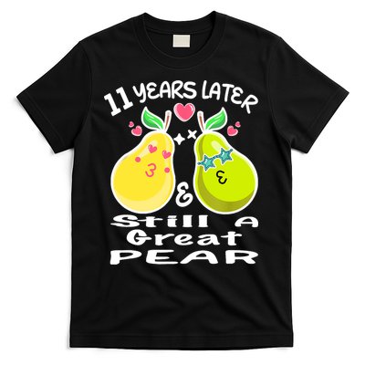 Funny Matching Couple 11th Year Wedding Anniversary T-Shirt