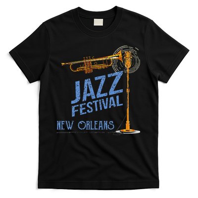 Funny New Orleans Festival Of Jazz Music Louisiana Gifts T-Shirt