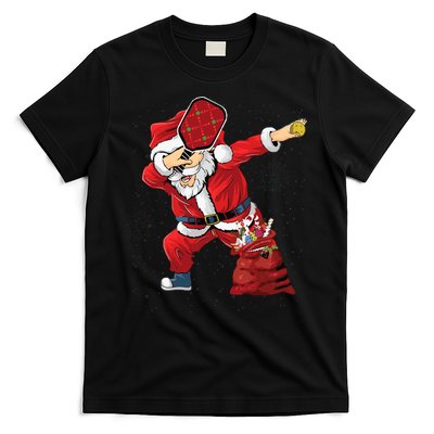 Funny Pickleball Christmas Santa Playing Pickleball T-Shirt
