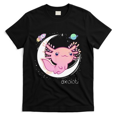 Funny Space Axolotl Kawaii Pastel Goth Japan Anime Comic T-Shirt