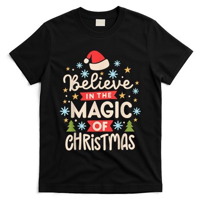 Funny Vintage Believe In The Magic Of Christmas T-Shirt