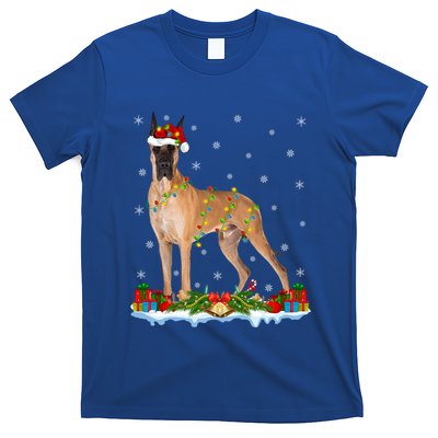 Great Dane Lover Family Matching Santa Great Dane Christmas Funny Gift T-Shirt