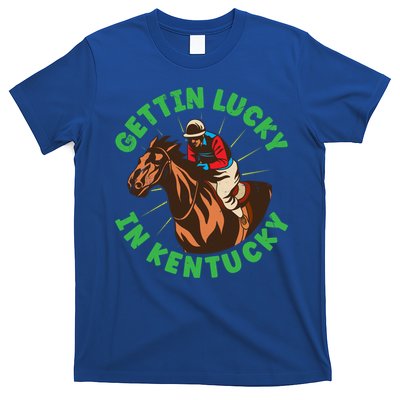 Getting Lucky In Kentucky Horse Racing Vintage Derby Gift T-Shirt