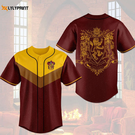 Harry Potter Gryffindor House Hogwarts All Over Print Unisex Baseball Jersey - lylyprint.com