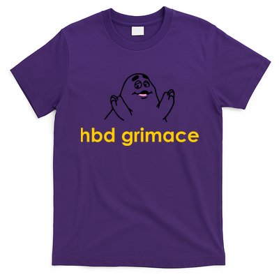 Happy Birthday Grimace HBD Funny Fast Food Meme T-Shirt