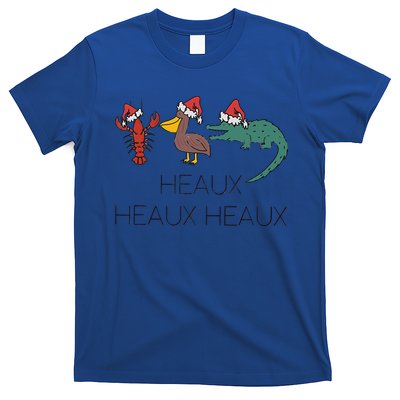 Heaux Heaux Heaux Funny Louisiana Cajun Christmas Holiday T-Shirt