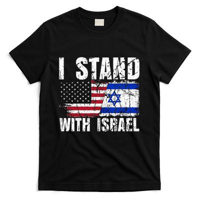 Israeli American Flag Pride Israel USA Star of Jerusalem T-Shirt