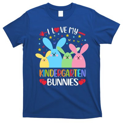 I Love My Kindergarden Bunnies Funny Teacher School Design Gift T-Shirt