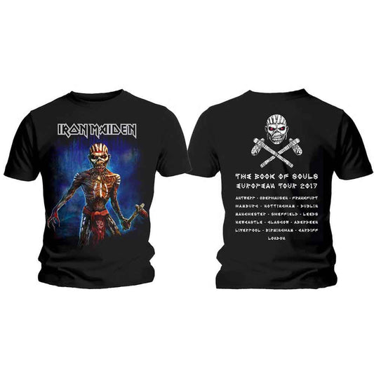 Axe Eddie Book of Souls European Tour V.2 TShirt Black