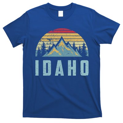 Idaho Retro Vintage Mountains Hiking Nature Gift T-Shirt