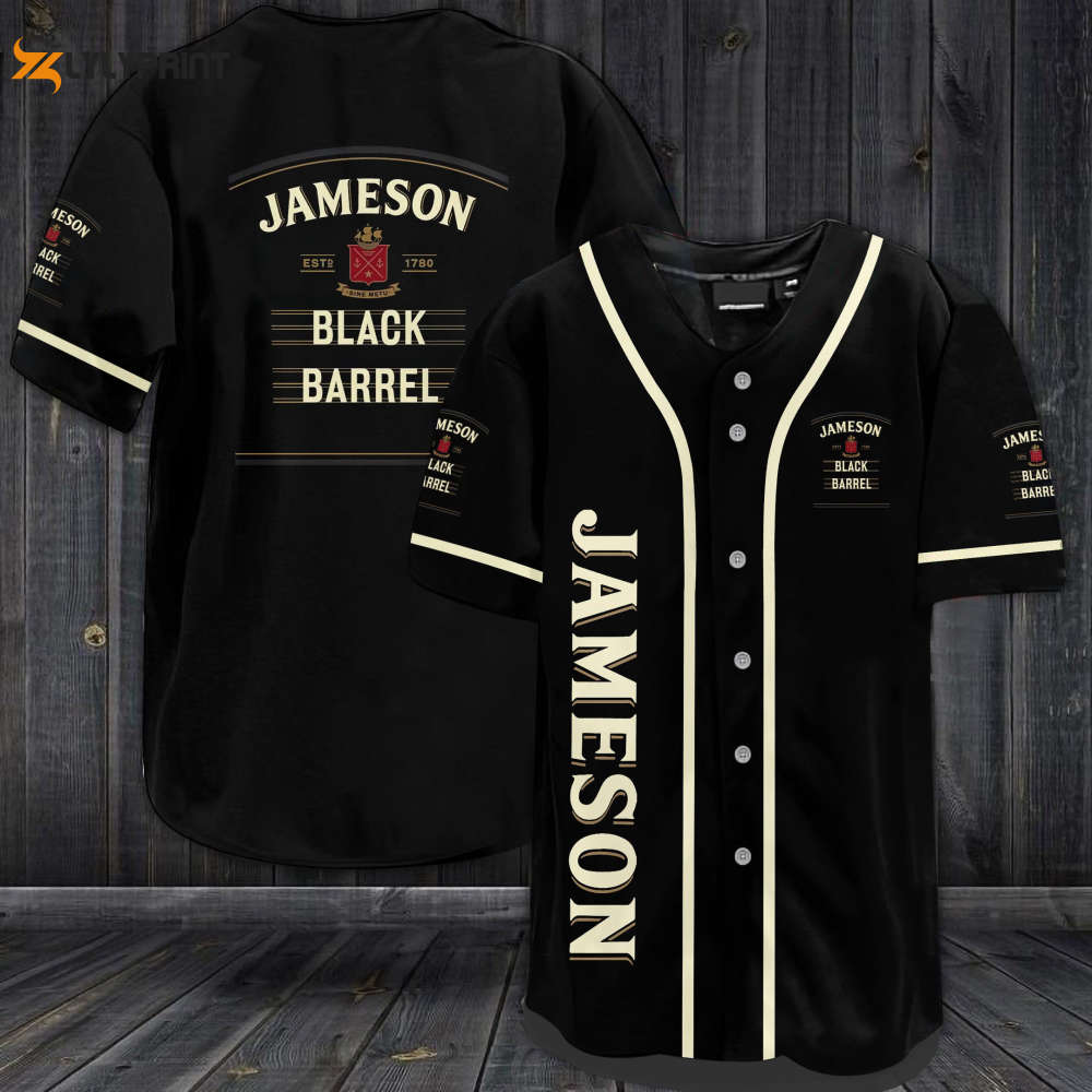 Jameson Black Barrel All Over Print Unisex Baseball Jersey - lylyprint.com