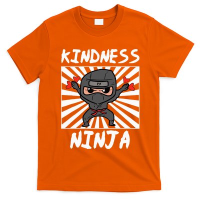 Kindness Ninja Funny Unity Day Orange Anti Bullying T-Shirt