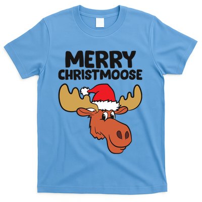 Merry Christmoose Funny Moose Christmas Hat Moose Cool Gift T-Shirt