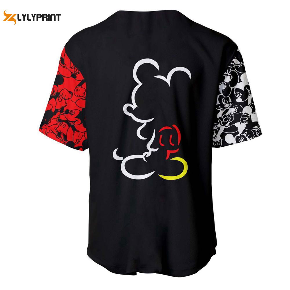 Mickey Mouse Disney Baseball Jersey Disney Cartoon Graphic Casual Outfits - lylyprint.com