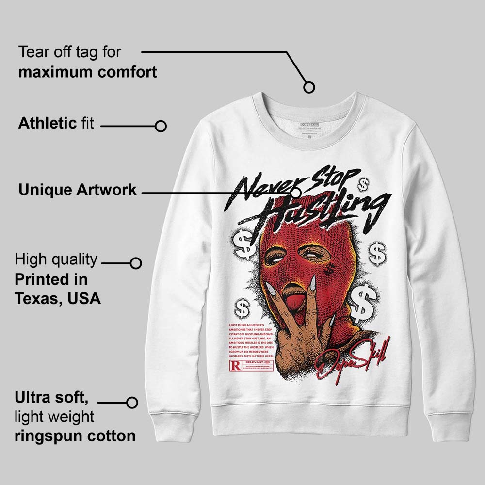 Ferrari 14s DopeSkill Sweatshirt Never Stop Hustling Graphic