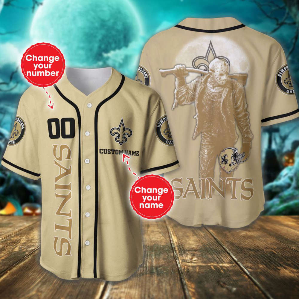 New Orleans Saints Personalized Baseball Jersey Fan Gifts - lylyprint.com