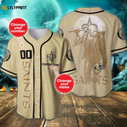 New Orleans Saints Personalized Baseball Jersey Fan Gifts - lylyprint.com