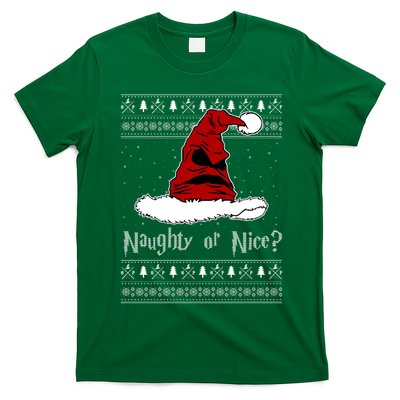 Naughty Or Nice Santa Funny Christmas Holiday T-Shirt