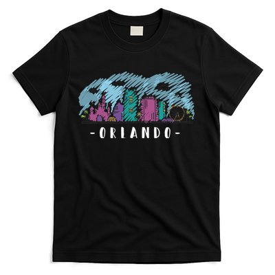 Orlando USA Skyline Sketch T-Shirt