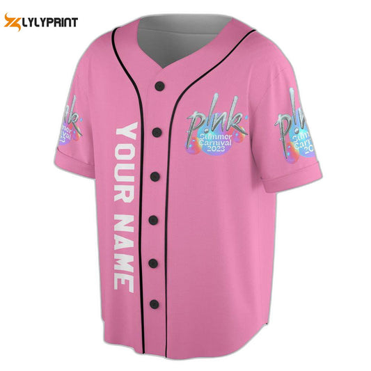 P!Nk Summer Carnival Tour 2023 Music Baseball Jersey , Trustfall Album Concert For Men Women - lylyprint.com