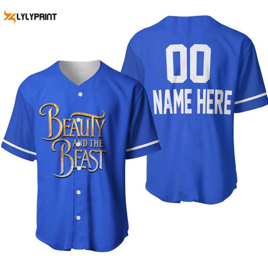 Personalized Beauty And The Beast All Over Print Baseball Jersey - lylyprint.com