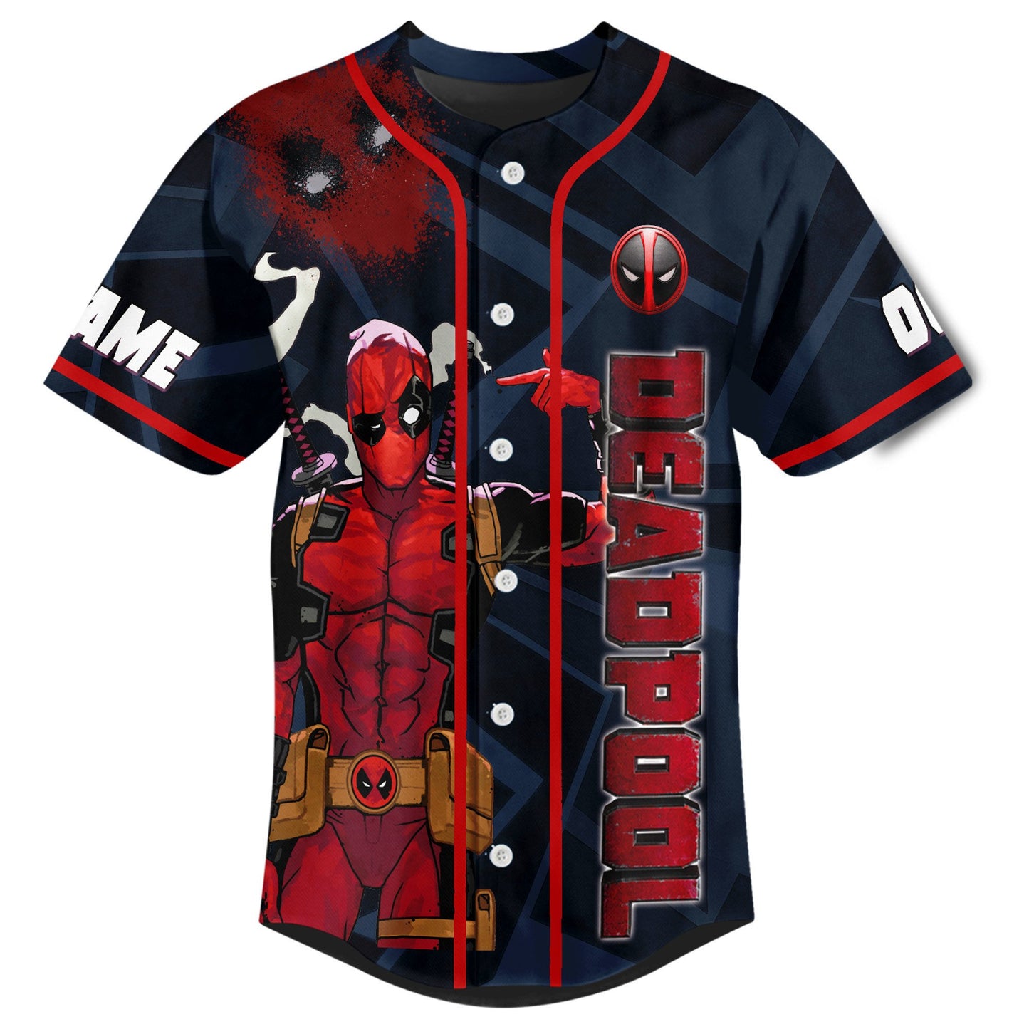 Personalized Deadpool Don't Feel Like Being An Adult Today Baseball Jersey