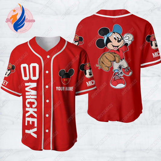 Get your Personalized Mickey Jersey – Disney Baseball & Football Shirt at Disneyland! - Bafud