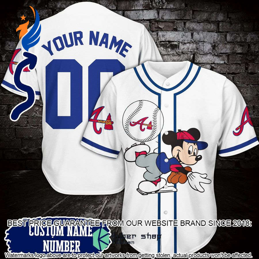 Stand out with Personalized Mickey Mouse AB Baseball Jersey NDQ - Customizable & Authentic Gear - Bafud