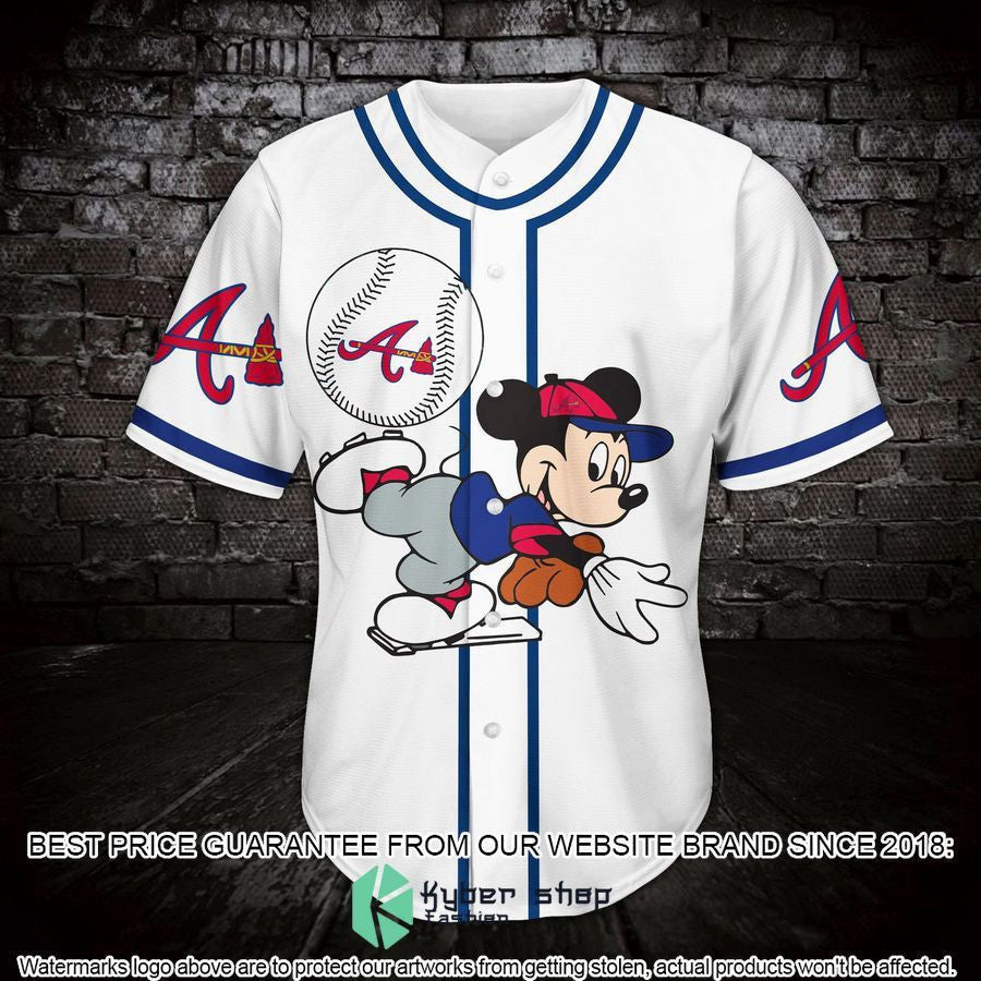 Custom Mickey Mouse AB Baseball Jersey - Personalized Athletic Gear for Disney Fans - Bafud