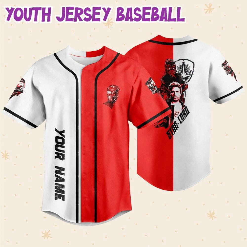 Personalized Star Lord Guardian Of The Galaxy Baseball Jersey - lylyprint.com