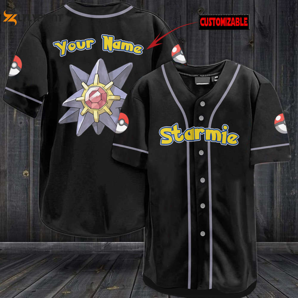 Personalized Starmie Baseball Jersey - lylyprint.com